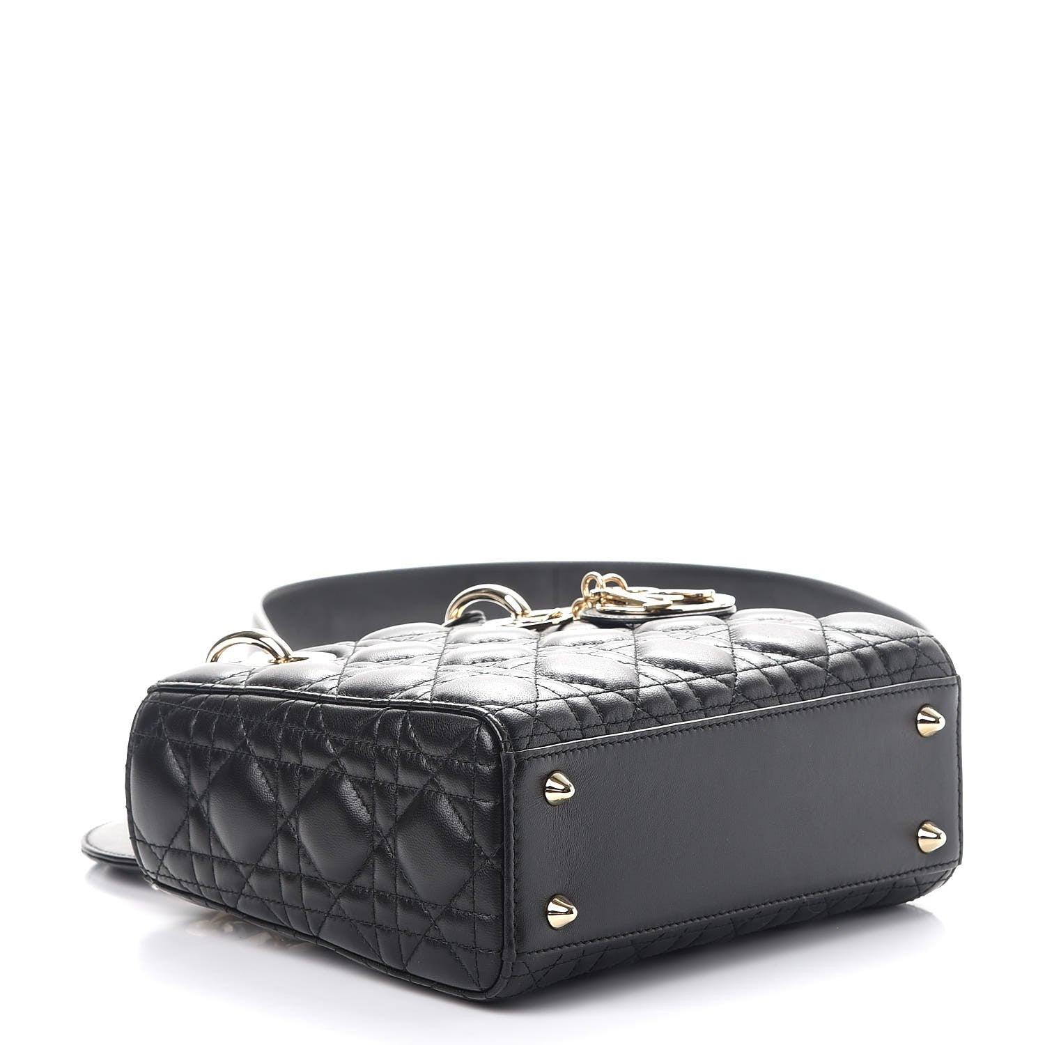 Christian Dior Lambskin Cannage Small Lucky Badges My Lady Dior Black 4 of 10
