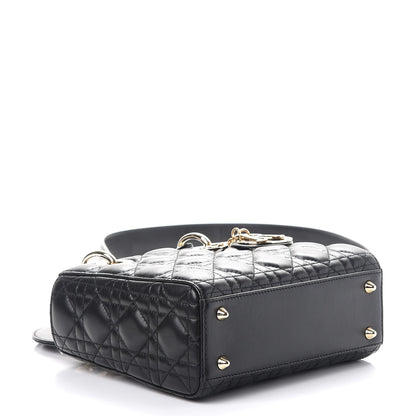 Christian Dior Lambskin Cannage Small Lucky Badges My Lady Dior Black 4 of 10