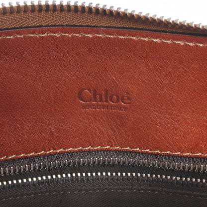 Chloe Calfskin Edith Satchel Whiskey 6 of 8