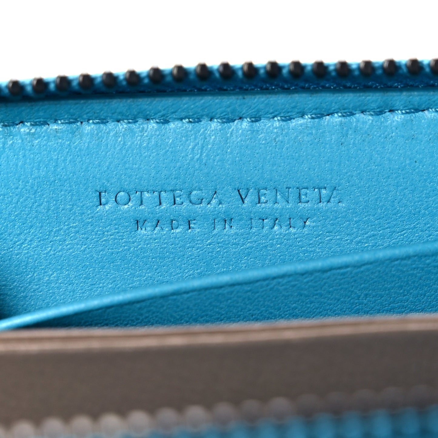 Nappa Intrecciato Zip Around Wallet Canard