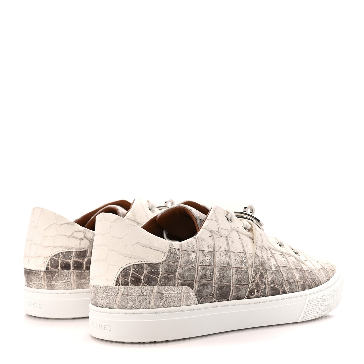 Matte Niloticus Crocodile Himalaya Mens Day Sneaker 43.5 Blanc