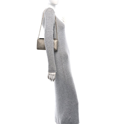 Jimmy Choo Dusty Glitter Ellipse Clutch Platinum Ice 2 of 9