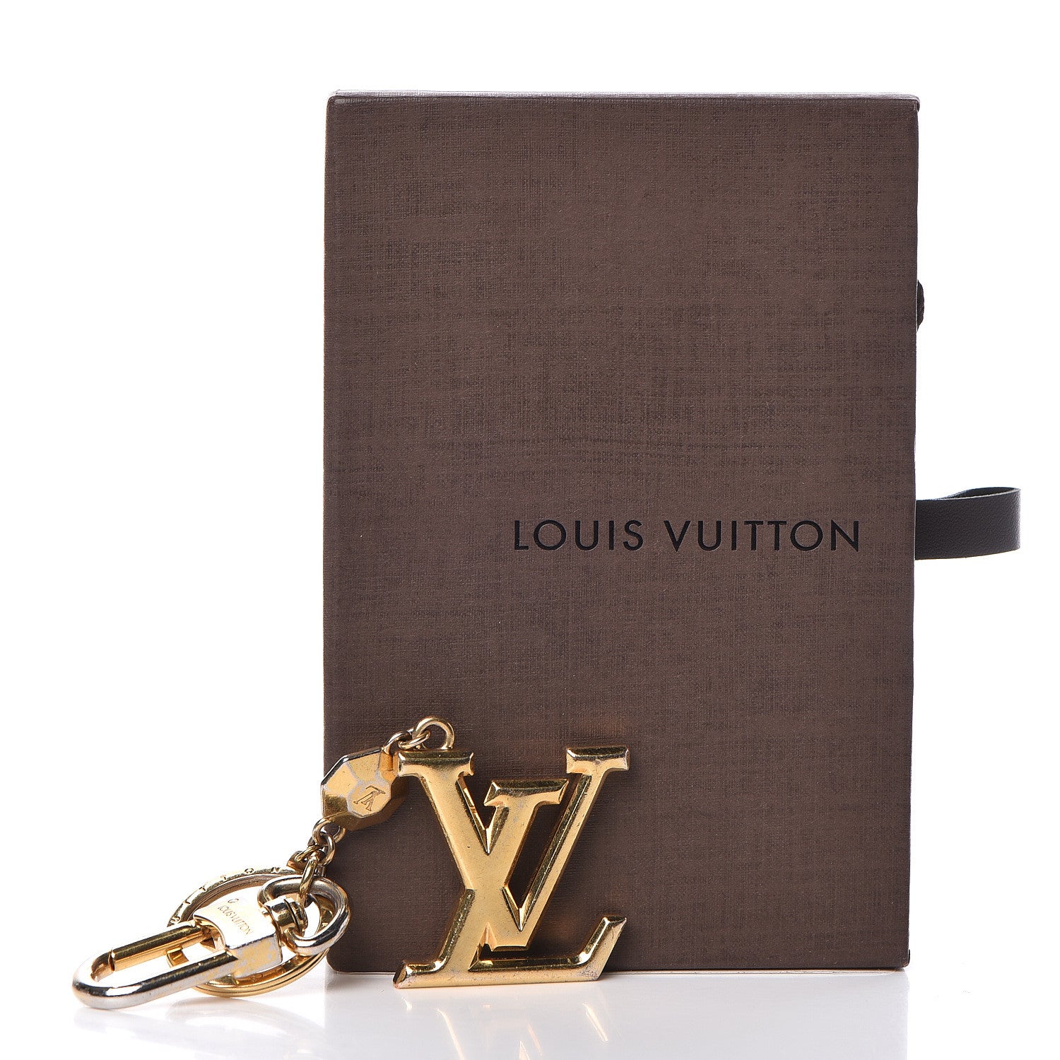 Louis Vuitton LV Facettes Bag Charm Key Holder Gold 4 of 4