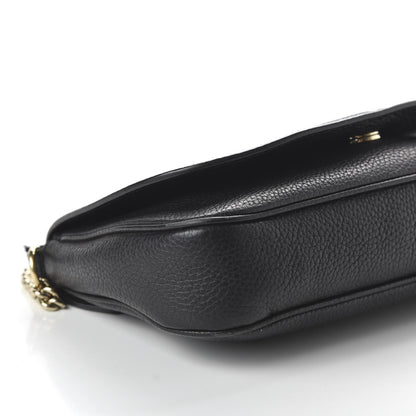 Gucci Pebbled Calfskin Medium Soho Flap Crossbody Black 5 of 9