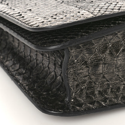 Tom Ford Snakeskin Natalia East-West Shoulder Bag Black 7 of 8