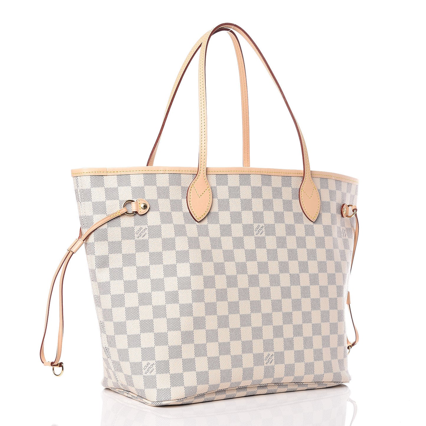 Damier Azur Neo Neverfull MM Rose Ballerine