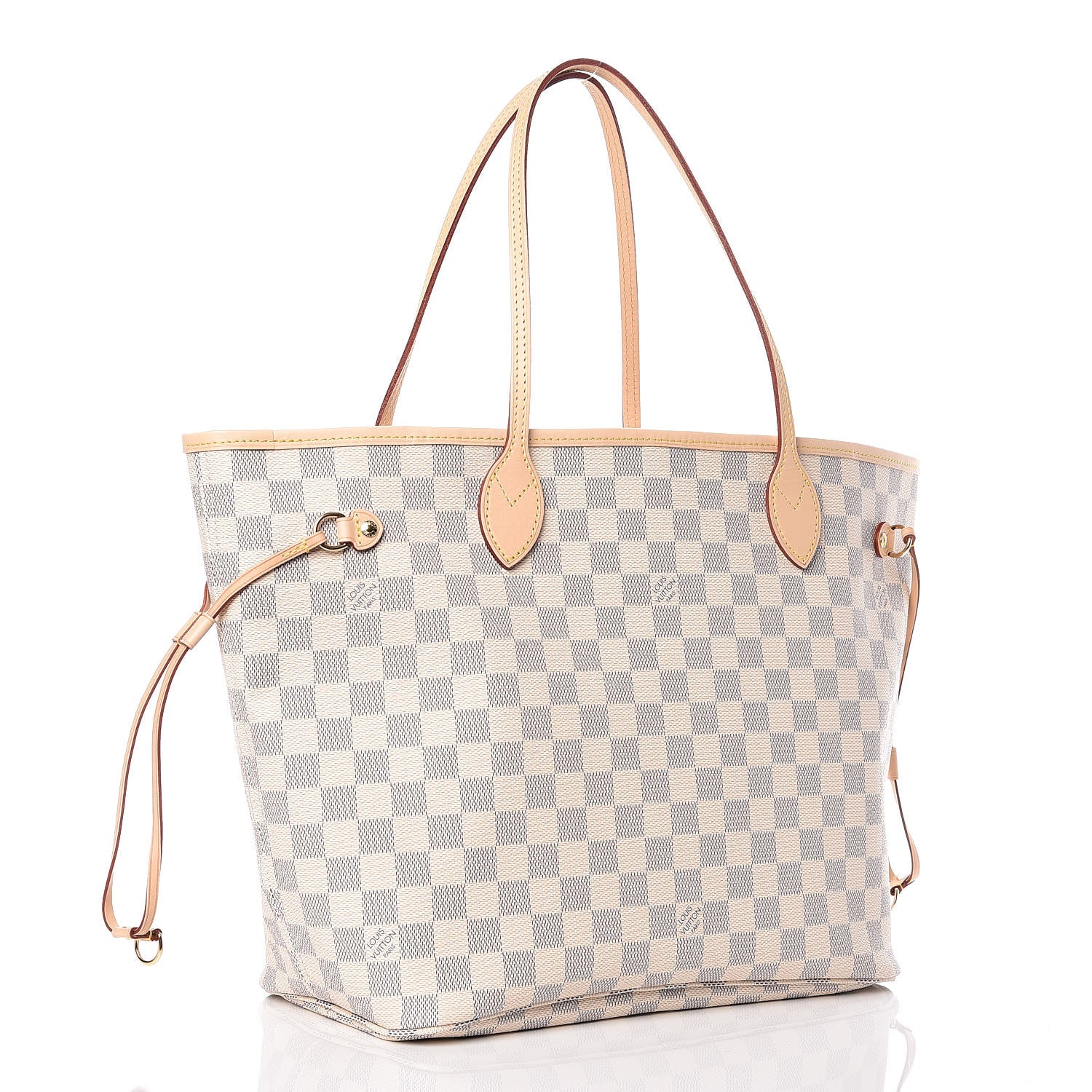 Louis Vuitton Damier Azur Neo Neverfull MM Rose Ballerine 5 of 12