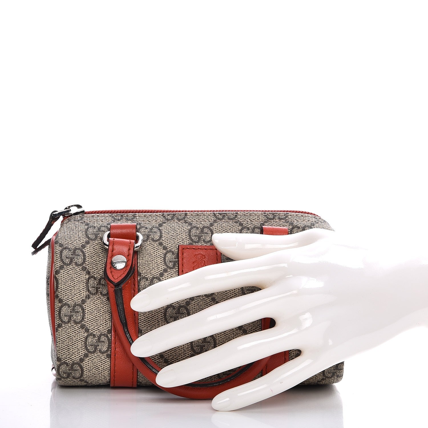Gucci GG Supreme Monogram Kid's Mini Joy Boston Orange 2 of 6