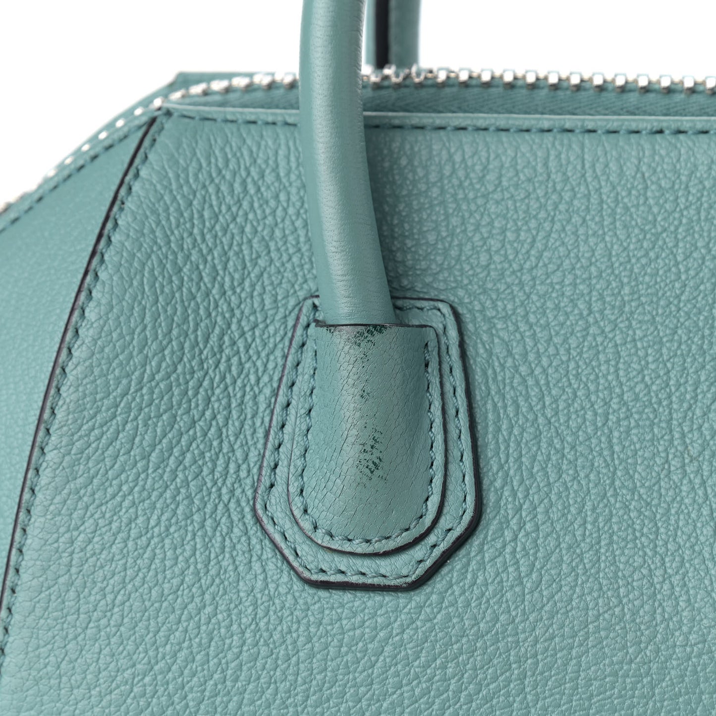 Sugar Goatskin Mini Antigona Aqua