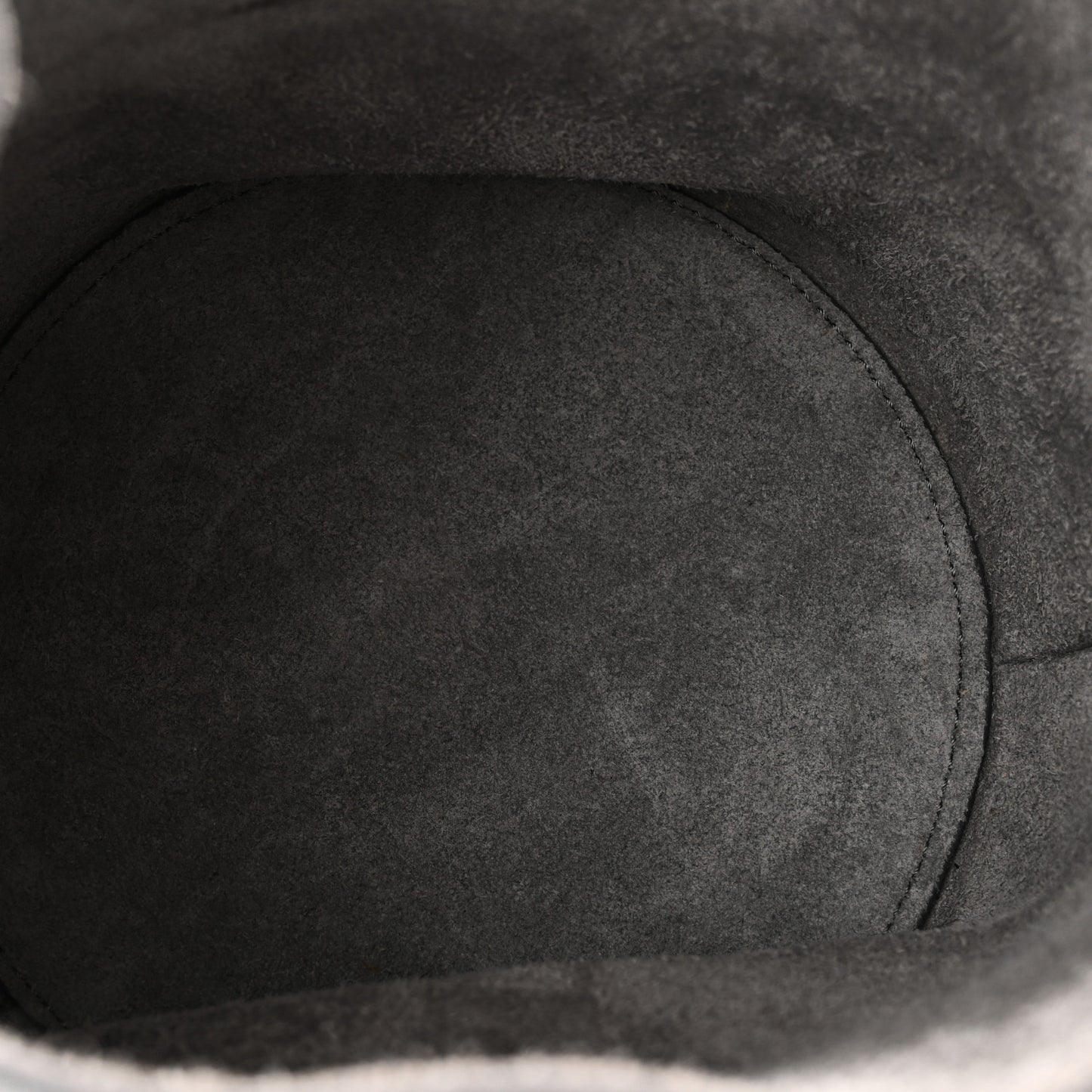 Smooth Calfskin Nano Big Bag Bucket Grey