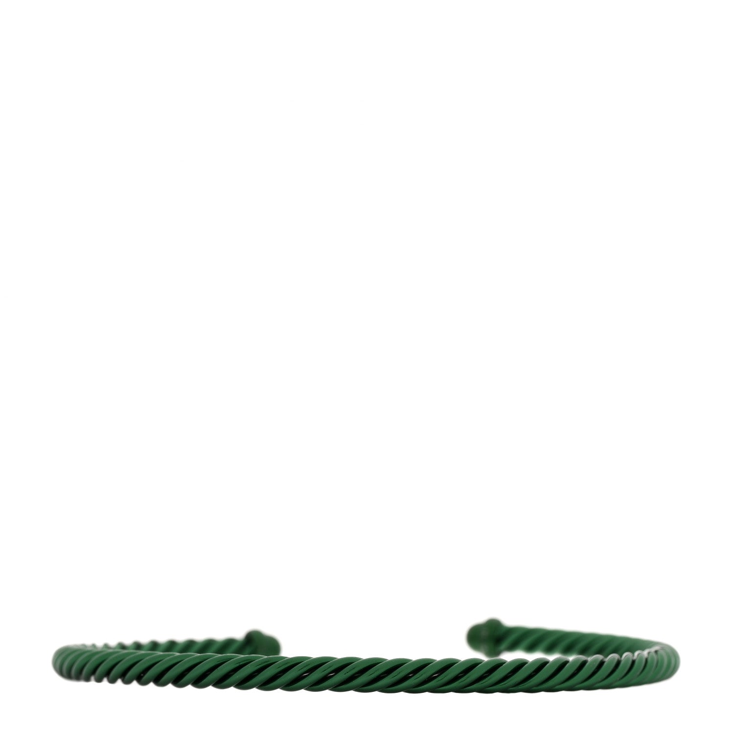 David Yurman Aluminum 4mm Classic Cable Bracelet Green 2 of 4