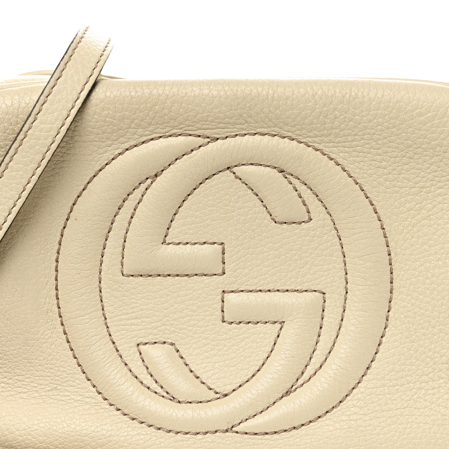 Gucci Pebbled Calfskin Small Soho Disco Bag Off White 8 of 14