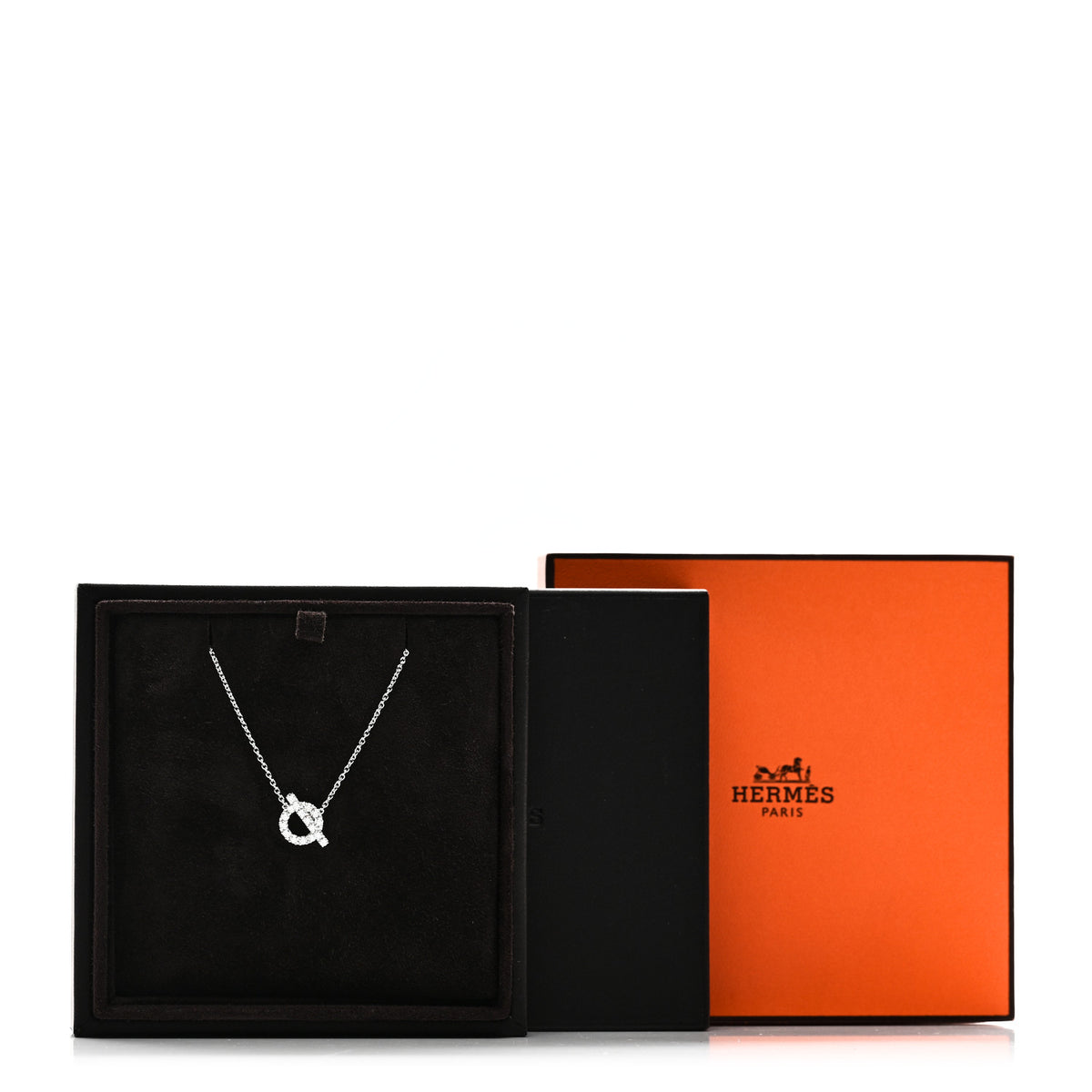 18K White Gold Diamond Finesse Pendant Necklace