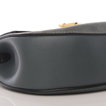 Chloe Suede Smooth Calfskin Drew Shoulder Bag Cloudy Blue 5 of 8