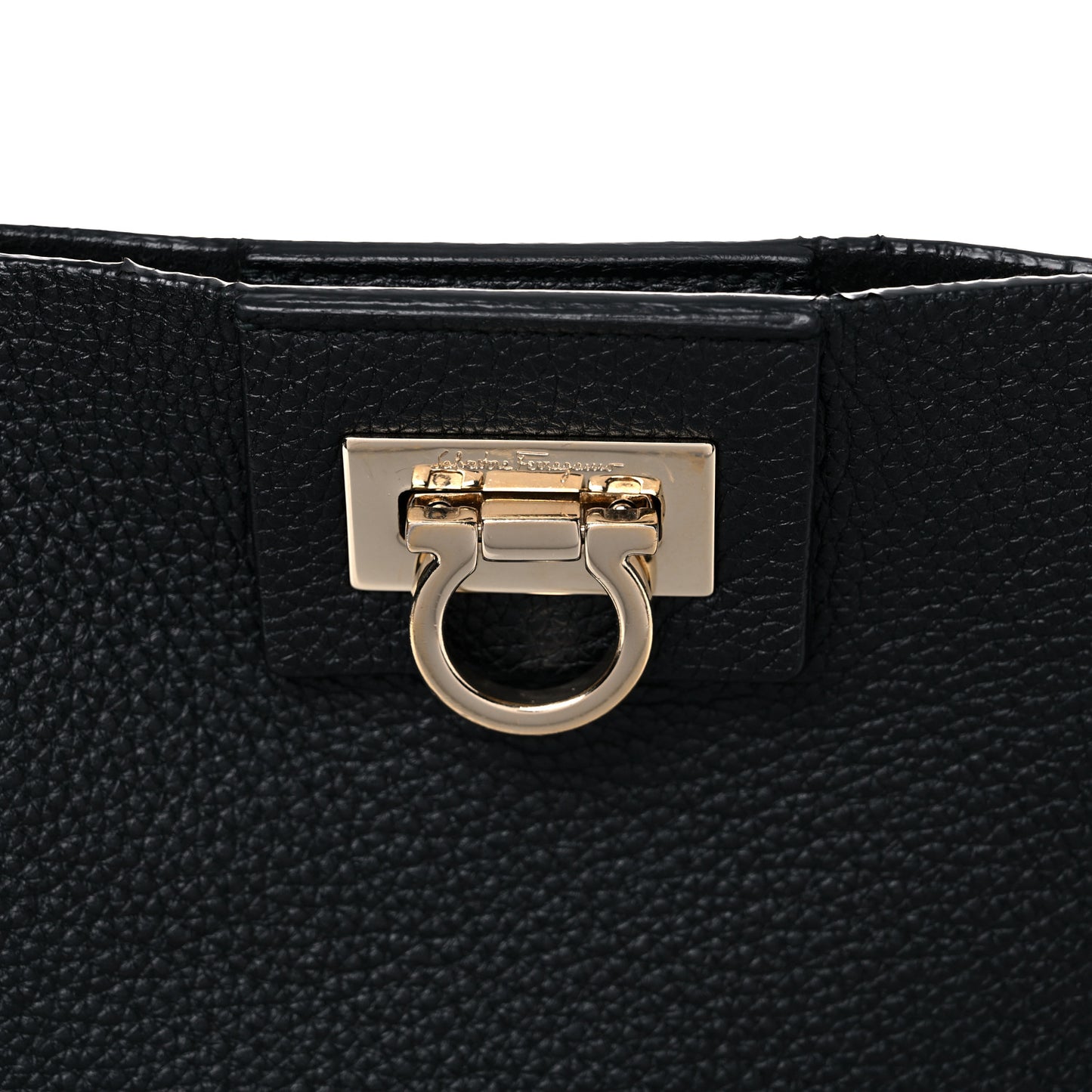 Calfskin Reverse Hobo Black