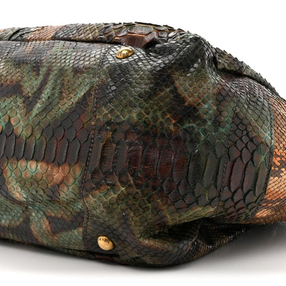 Prada Snakeskin Front Pocket Tote Multicolor 8 of 10