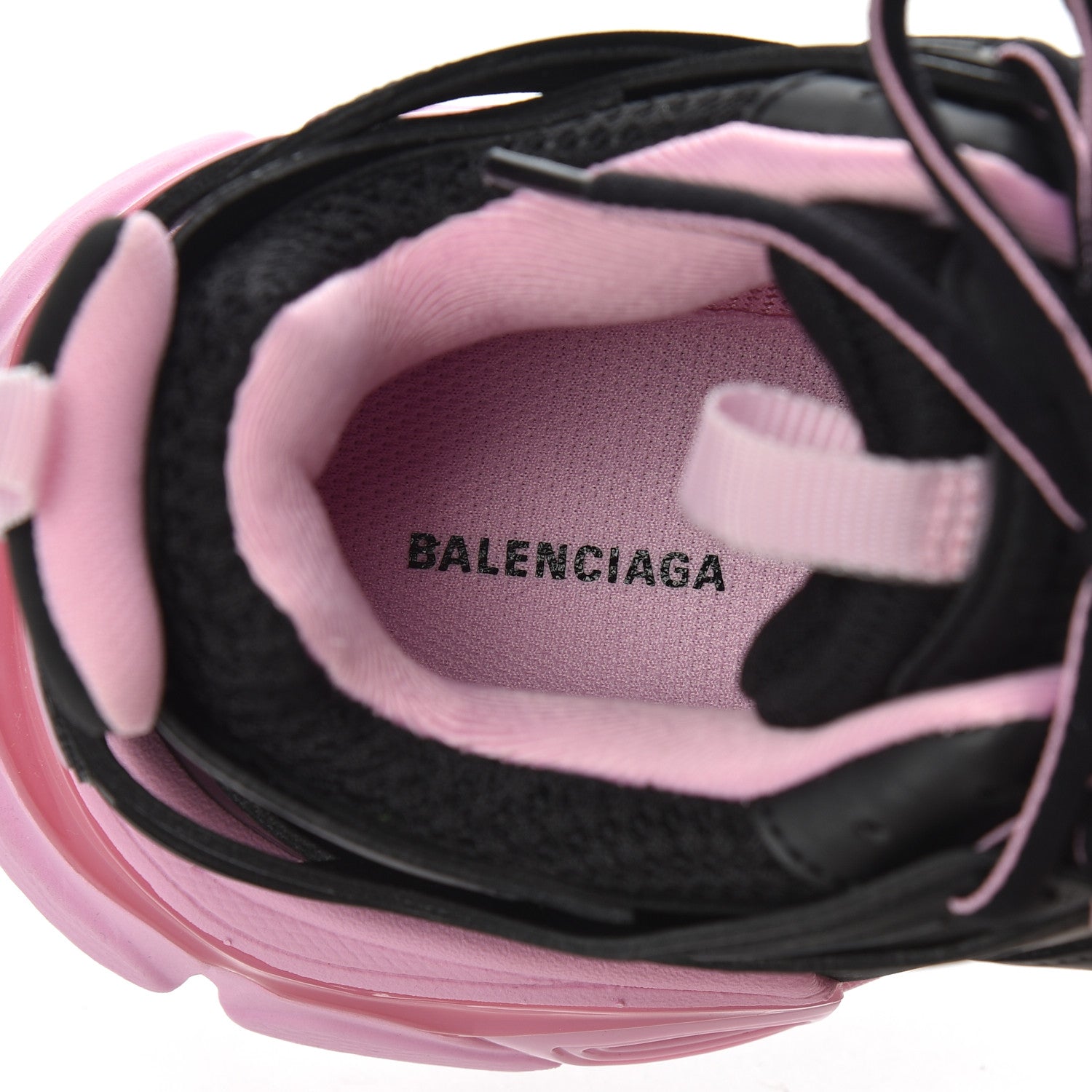Balenciaga Mesh Nylon Bi-Color Womens Track Sneakers 36 Black Pink 6 of 14