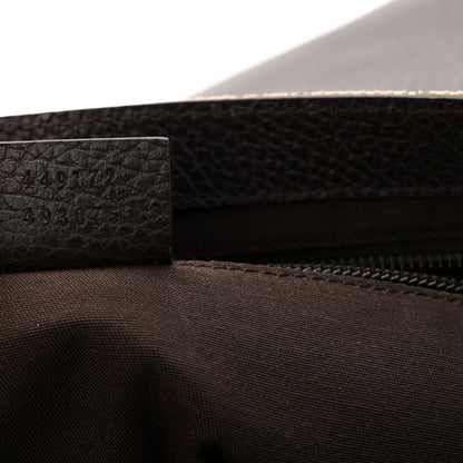 Gucci Monogram Flap Messenger Bag Beige Dark Brown 7 of 10