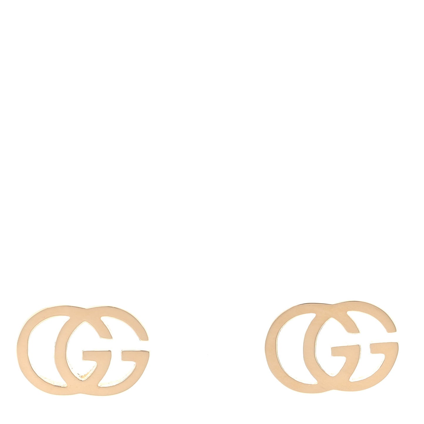 18K Yellow Gold GG Tissue Stud Earrings