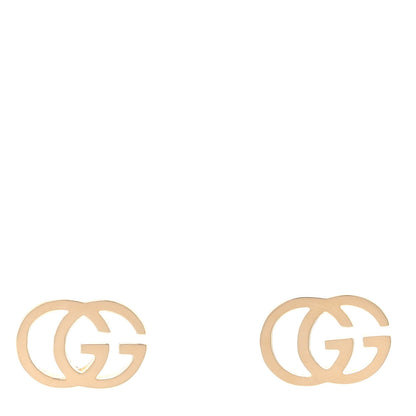 Gucci 18K Yellow Gold GG Tissue Stud Earrings 1 of 5