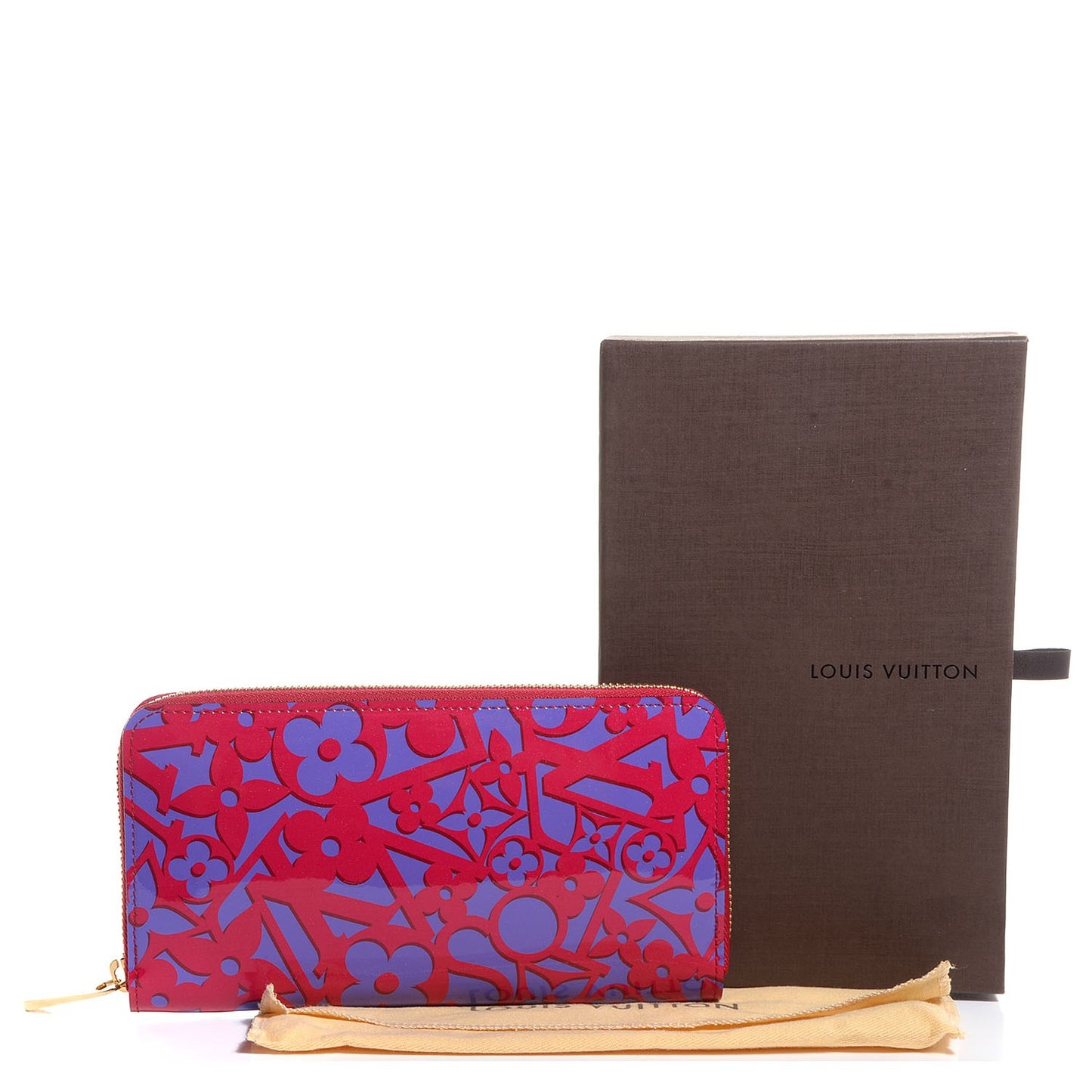 Patent Sweet Monogram Zippy Wallet Rose Indien