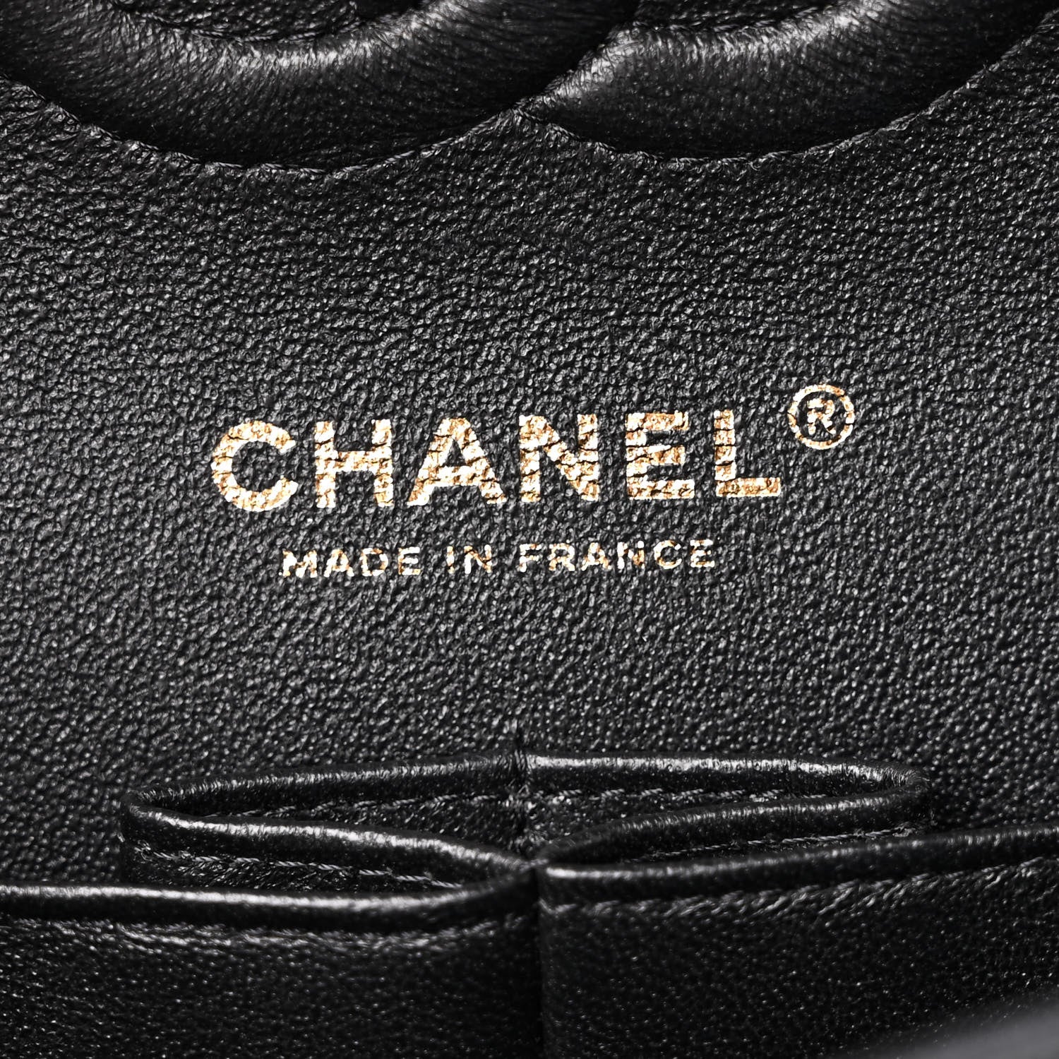 Chanel Caviar Chevron Quilted Medium Double Flap Black 6 of 11
