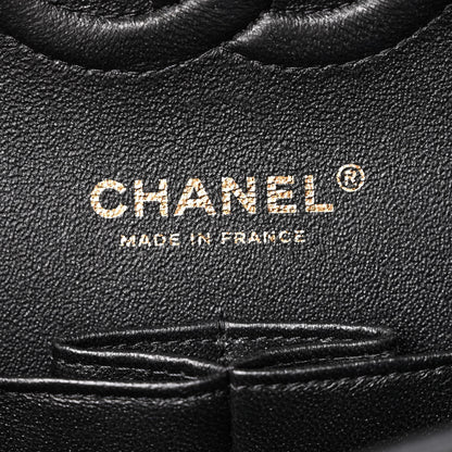 Chanel Caviar Chevron Quilted Medium Double Flap Black 6 of 11
