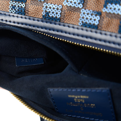 Louis Vuitton Damier Paillettes Speedy 30 Blue 10 of 11