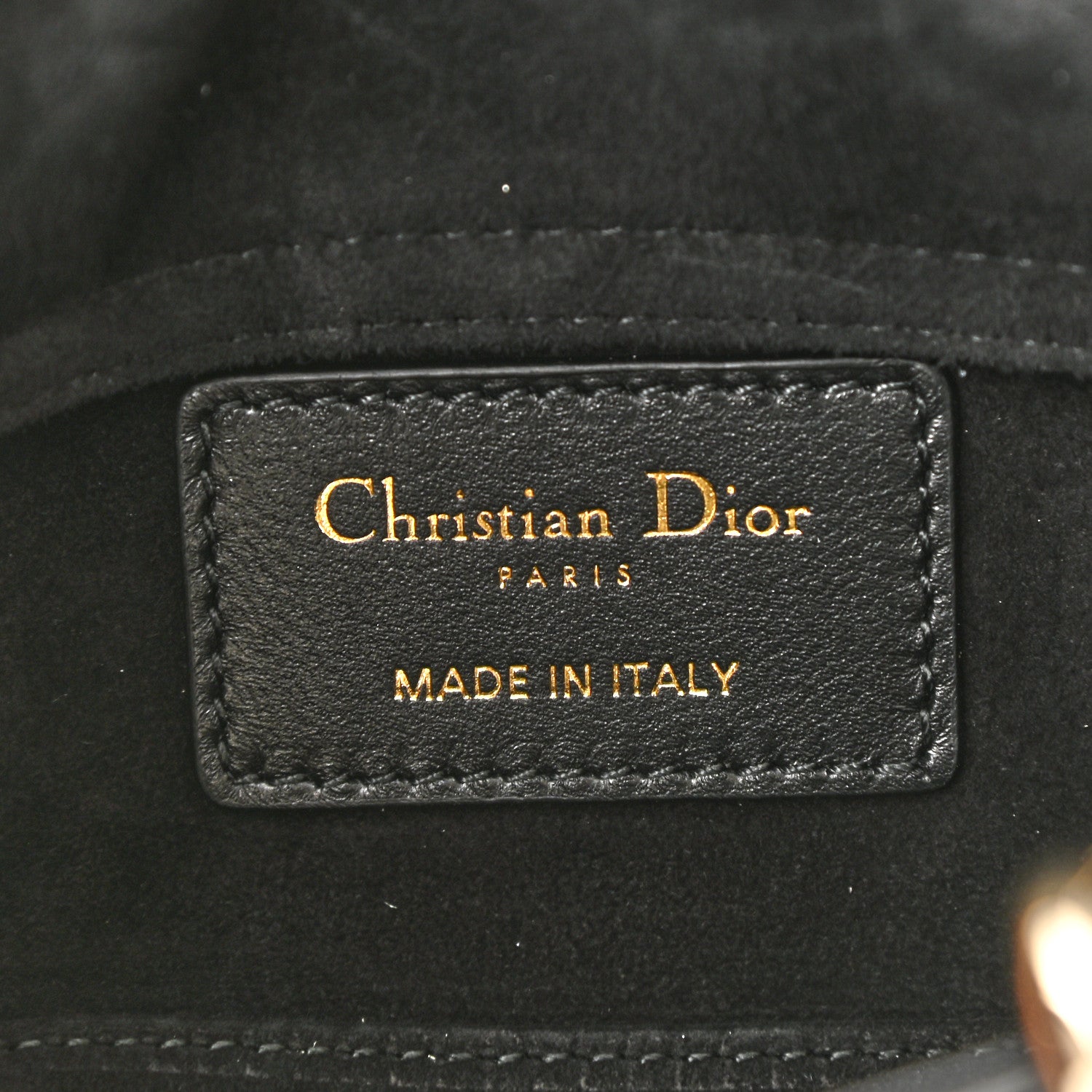 Christian Dior Lambskin Cannage Micro Lady D-Joy Black 1161721