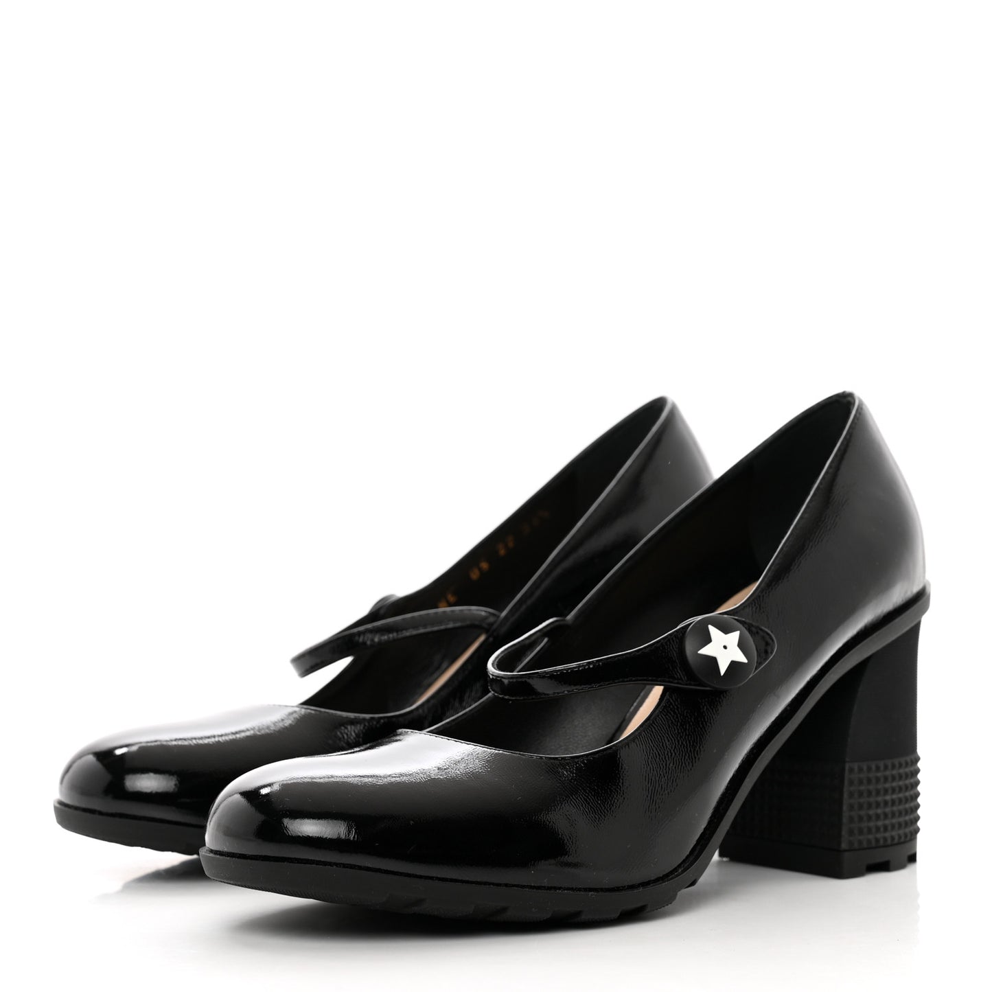 Patent Mary Jane Pumps 36.5 Black