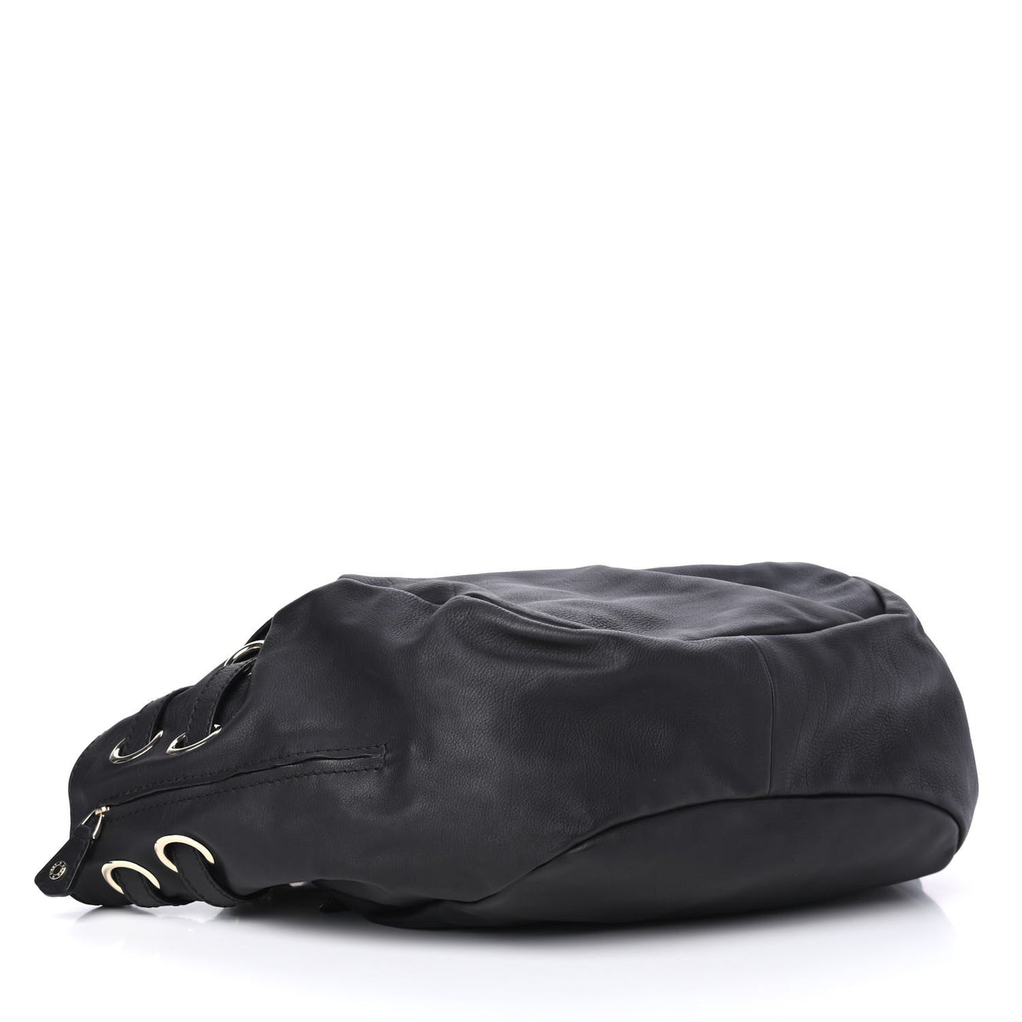 Calfskin Riley Ring Tote Black