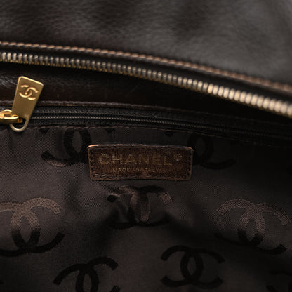 Chanel Calfskin CC Shoulder Bag Brown 6 of 9