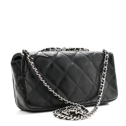 Chanel Patent Quilted Mademoiselle East West Flap Black 2 of 15