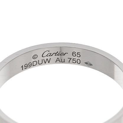 Cartier 18K White Gold 3.5mm LOVE Wedding Band Ring 65 11.25 4 of 5