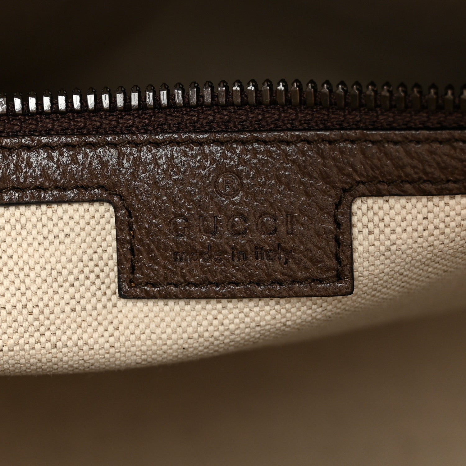 Gucci GG Supreme Monogram Textured Dollar Calfskin Web Medium Savoy Duffle Bag Beige Ebony New Acero 5 of 11
