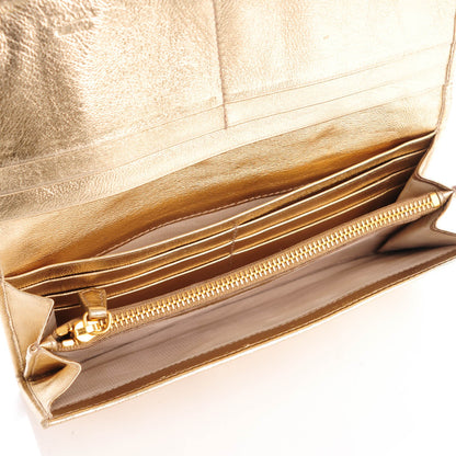 Prada Nappa Gaufre Continental Wallet Platino 5 of 9
