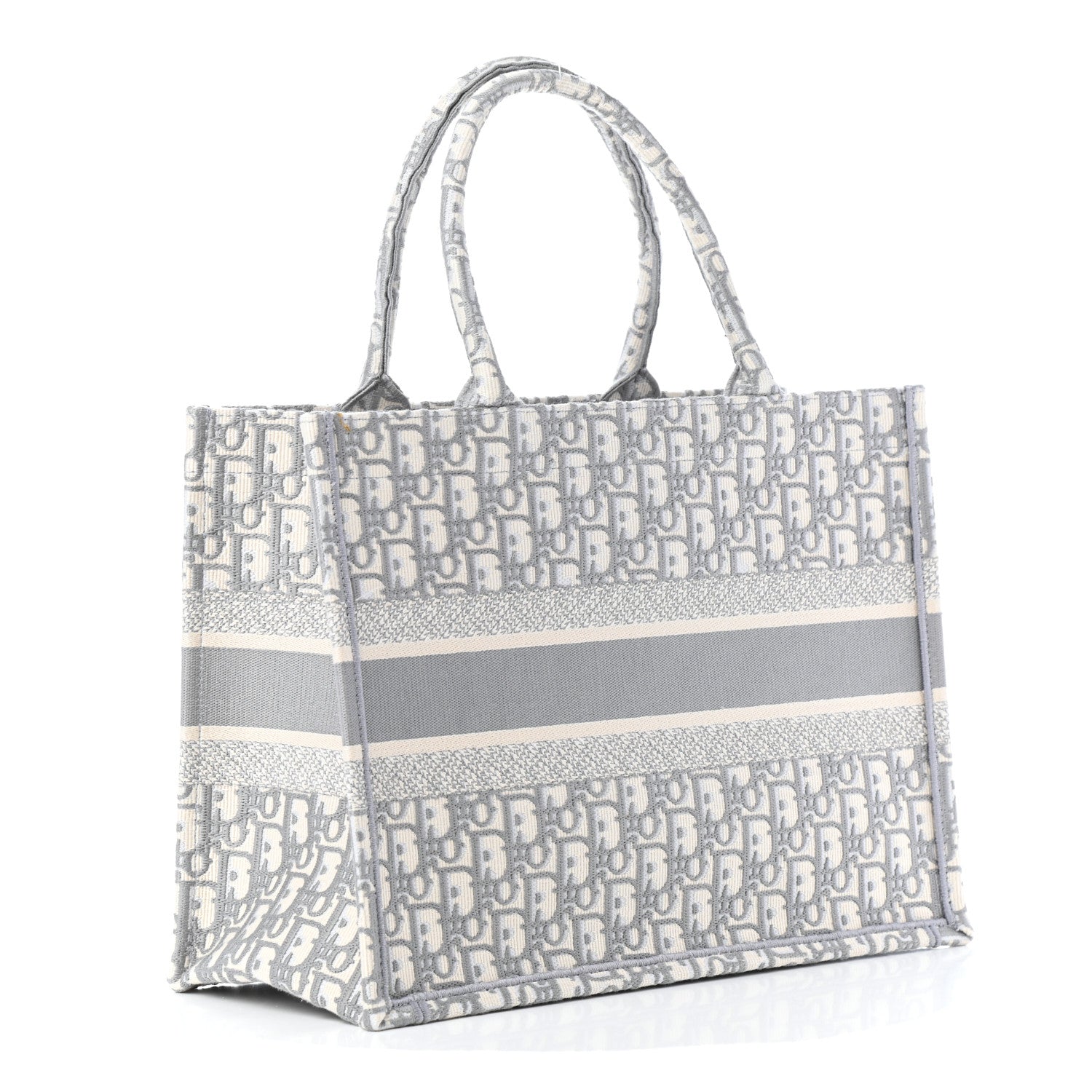 Christian Dior Oblique Medium Book Tote Grey 2 of 5