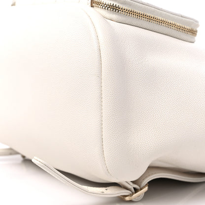 Chanel Caviar Quilted Business Affinity Backpack White 10 of 10