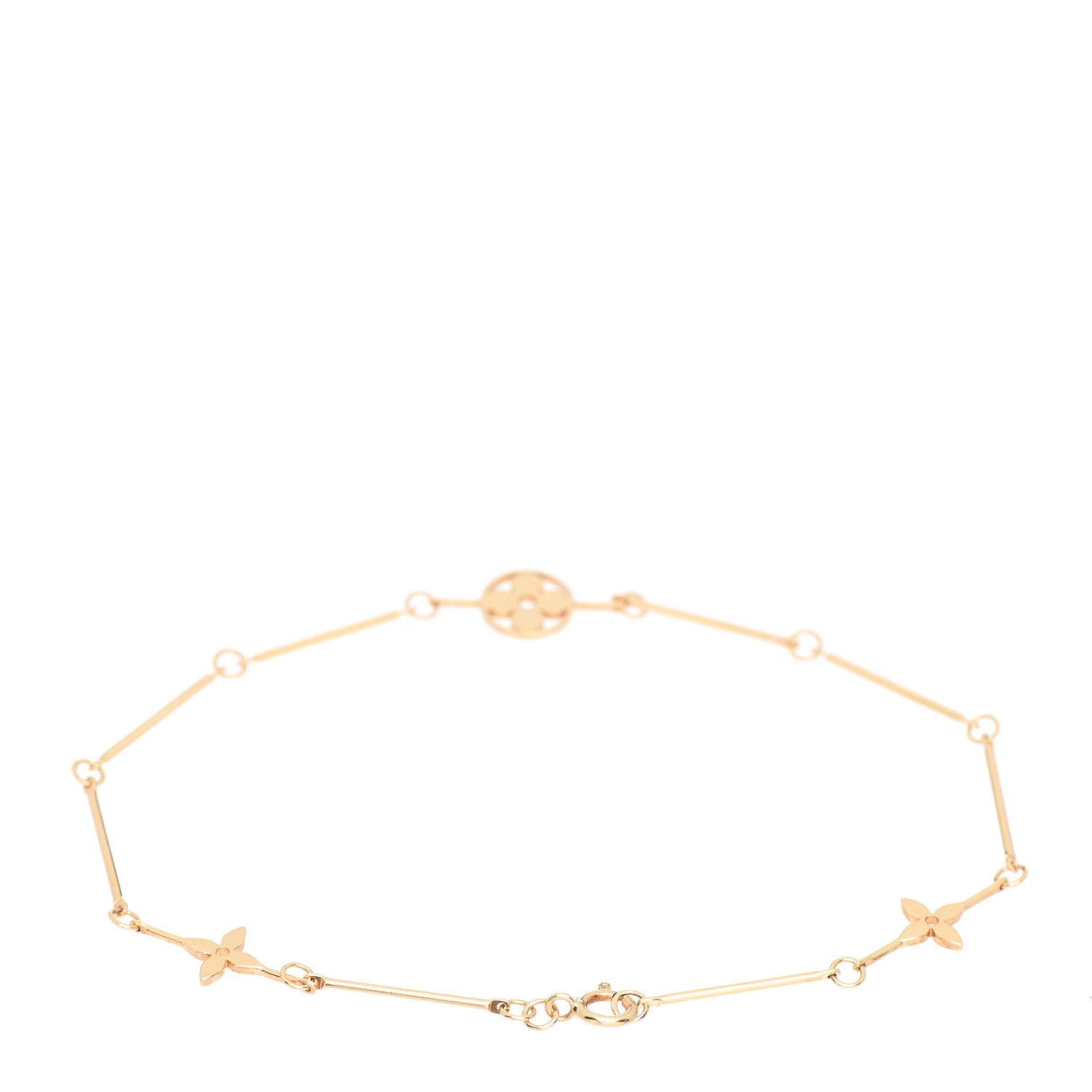 Louis Vuitton 18K Yellow Gold Idylle Blossom Ankle Bracelet 3 of 5