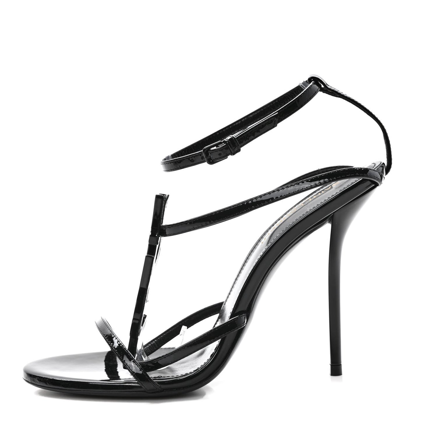 Patent Cassandra 100 Ankle Strap Sandals 37.5 Black