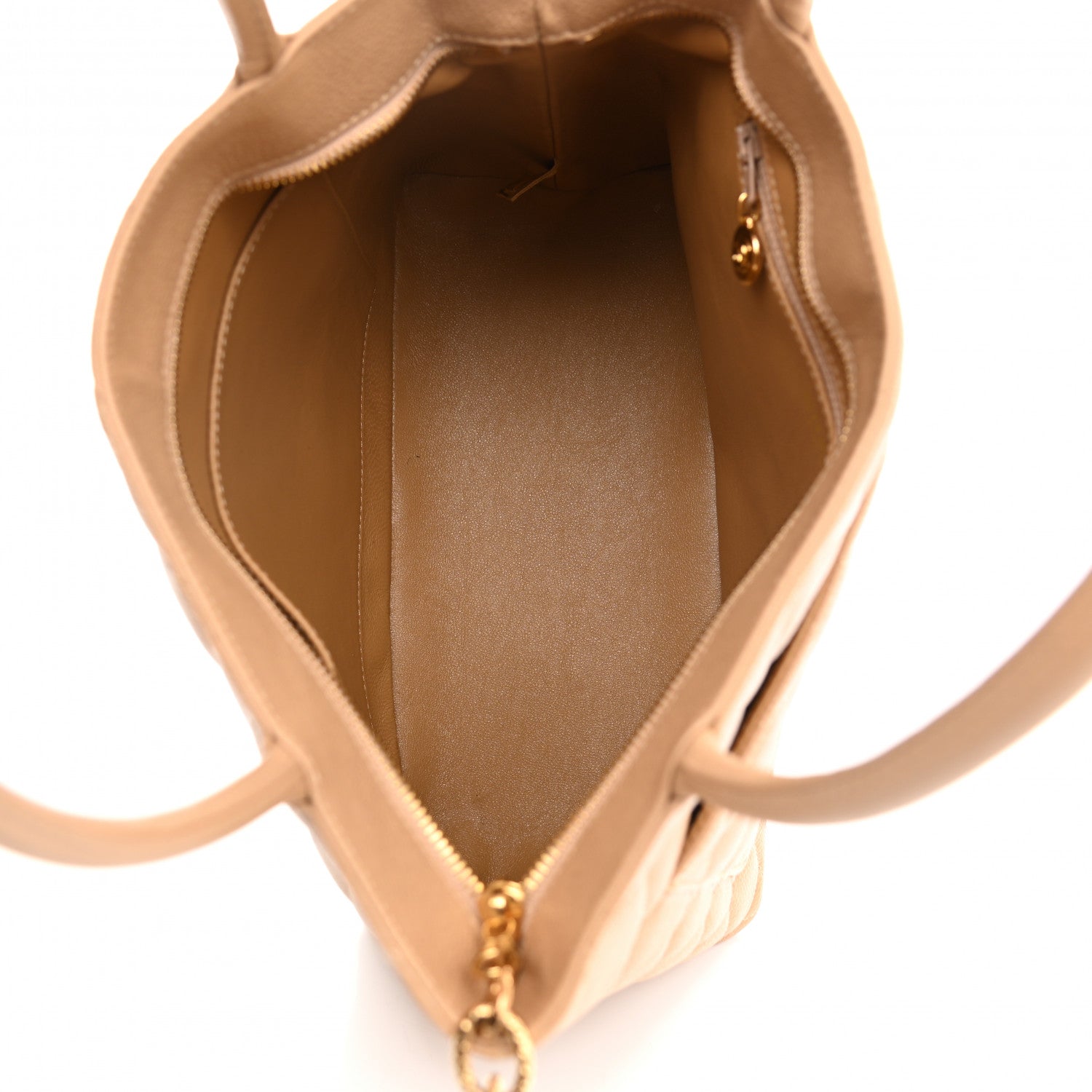 Chanel Caviar Quilted Medallion Tote Beige 5 of 11