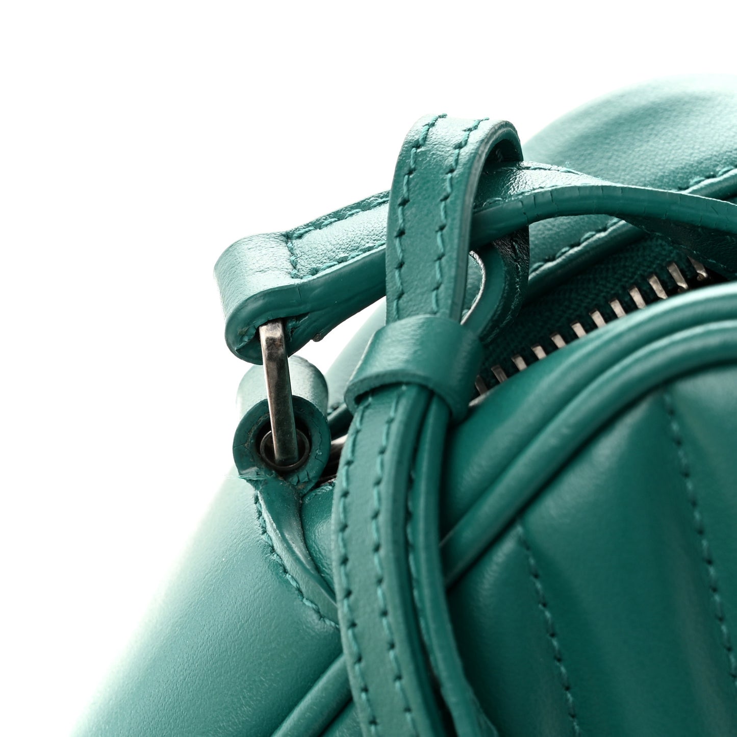 Calfskin Matelasse Monogram Lou Camera Bag Green