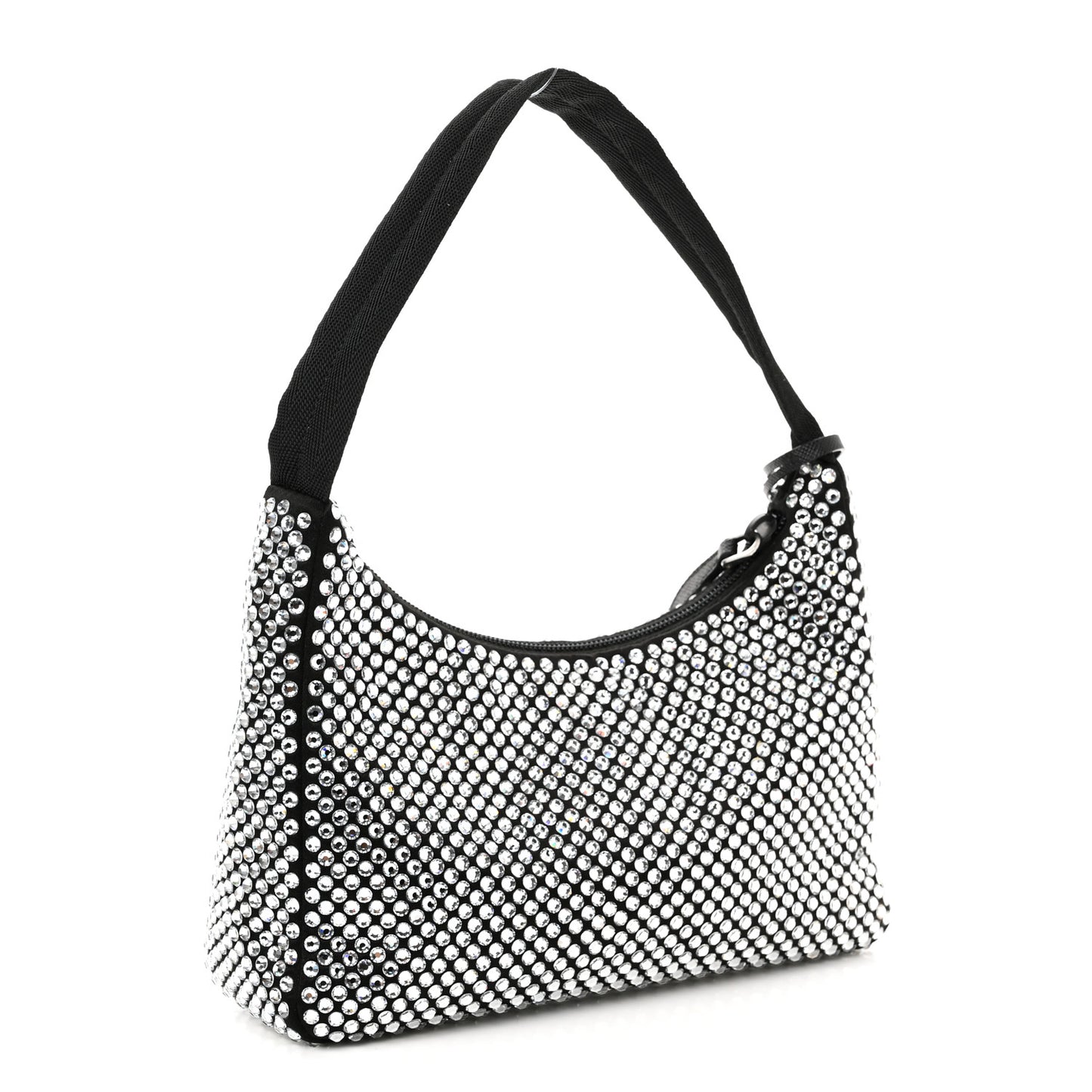 Satin Crystal Mini Re-Edition 2000 Bag Cristal