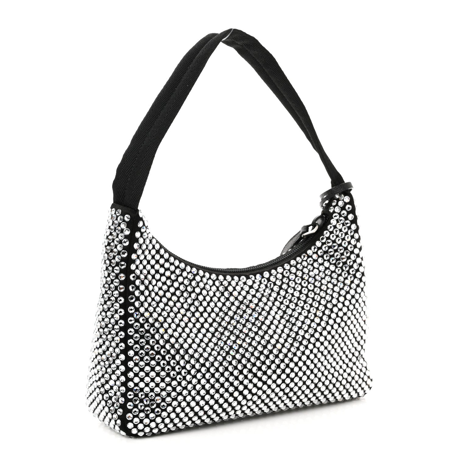 Prada Satin Crystal Mini Re-Edition 2000 Bag Cristal 3 of 11