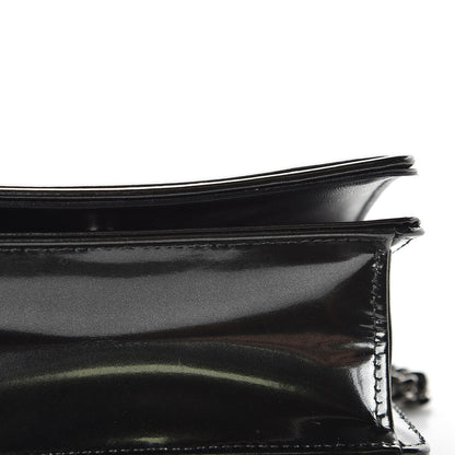 Christian Dior Metallic Patent Micro-Cannage Baby Diorama Flap Bag Onyx Black 7 of 10