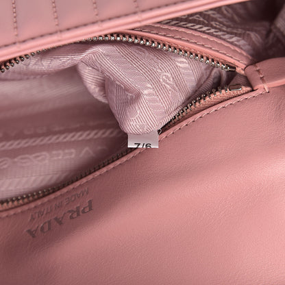 Prada Soft Calfskin Impunture Diagramme Small Chain Flap Shoulder Bag Pesco 7 of 11