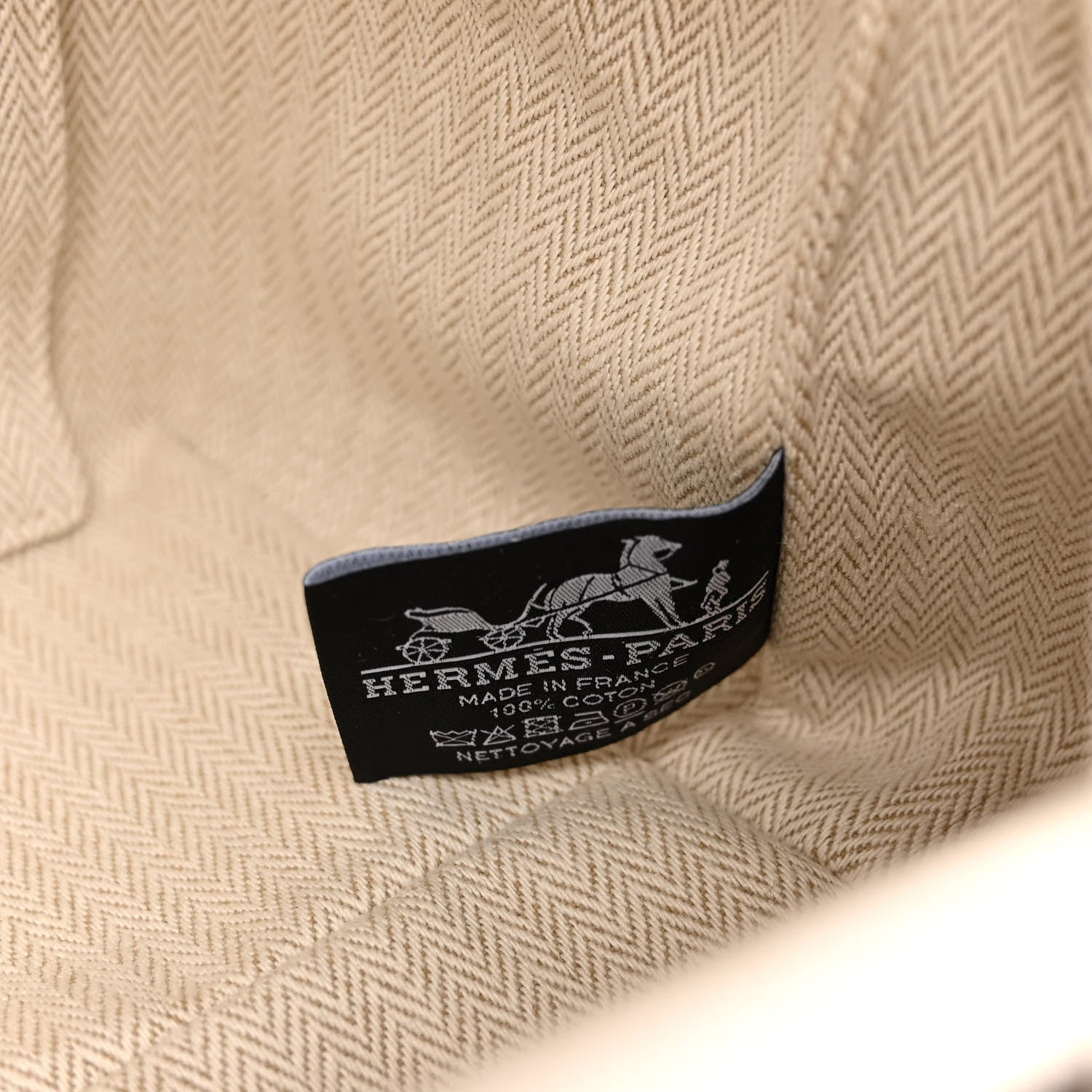 Hermes Canvas Large Bride-A-Brac Pouch Marine 6 of 9