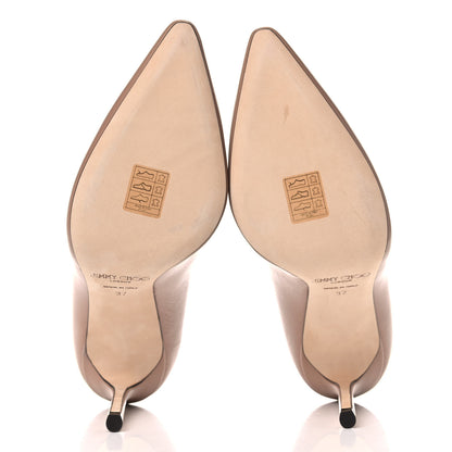 Jimmy Choo Kid Pointy Toe Romy 100 Pumps 37 Ballet Pink 5 of 14