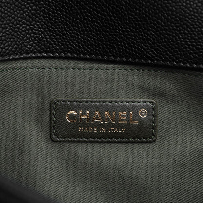 Chanel Caviar Quilted Medium Boy Flap Black 6 of 7