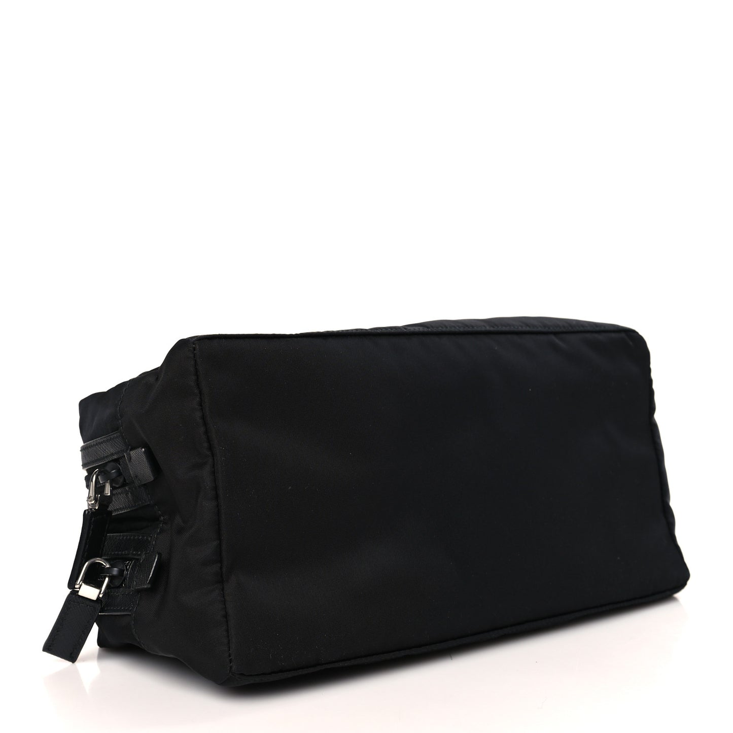 Re-Nylon Saffiano Travel Pouch Black
